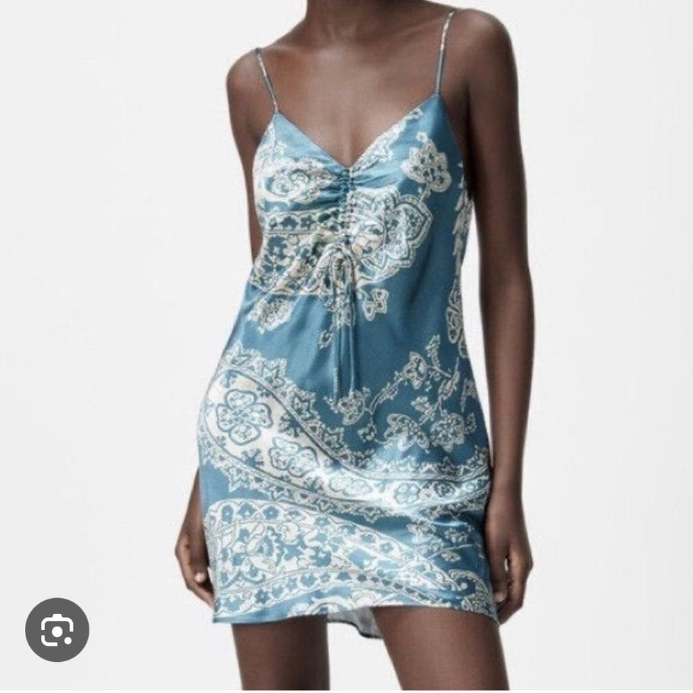 Zara Satin Slip Dress